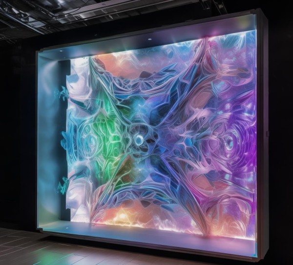 重塑视觉世界,三维高科技动态背景墙的创新应用 重塑视觉世界,三维高科技动态背景墙的创新应用